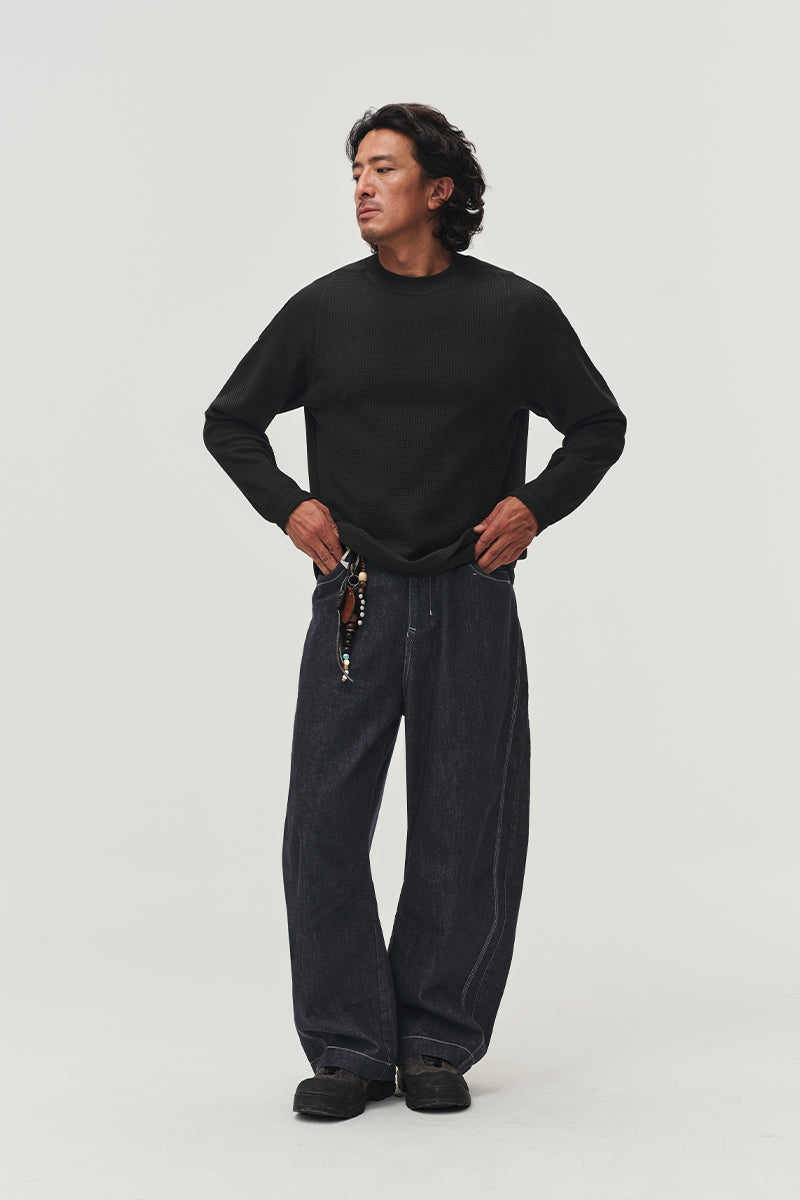 Wool Waffle Long Sleeve Sweatshirt NLBLCTX016