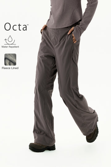OCTA Women's Water-Repellent Fleece-Lined Pants NLBLACK023