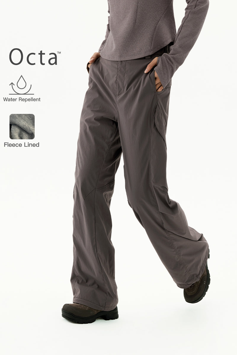 OCTA Women's Water-Repellent Fleece-Lined Pants NLBLACK023