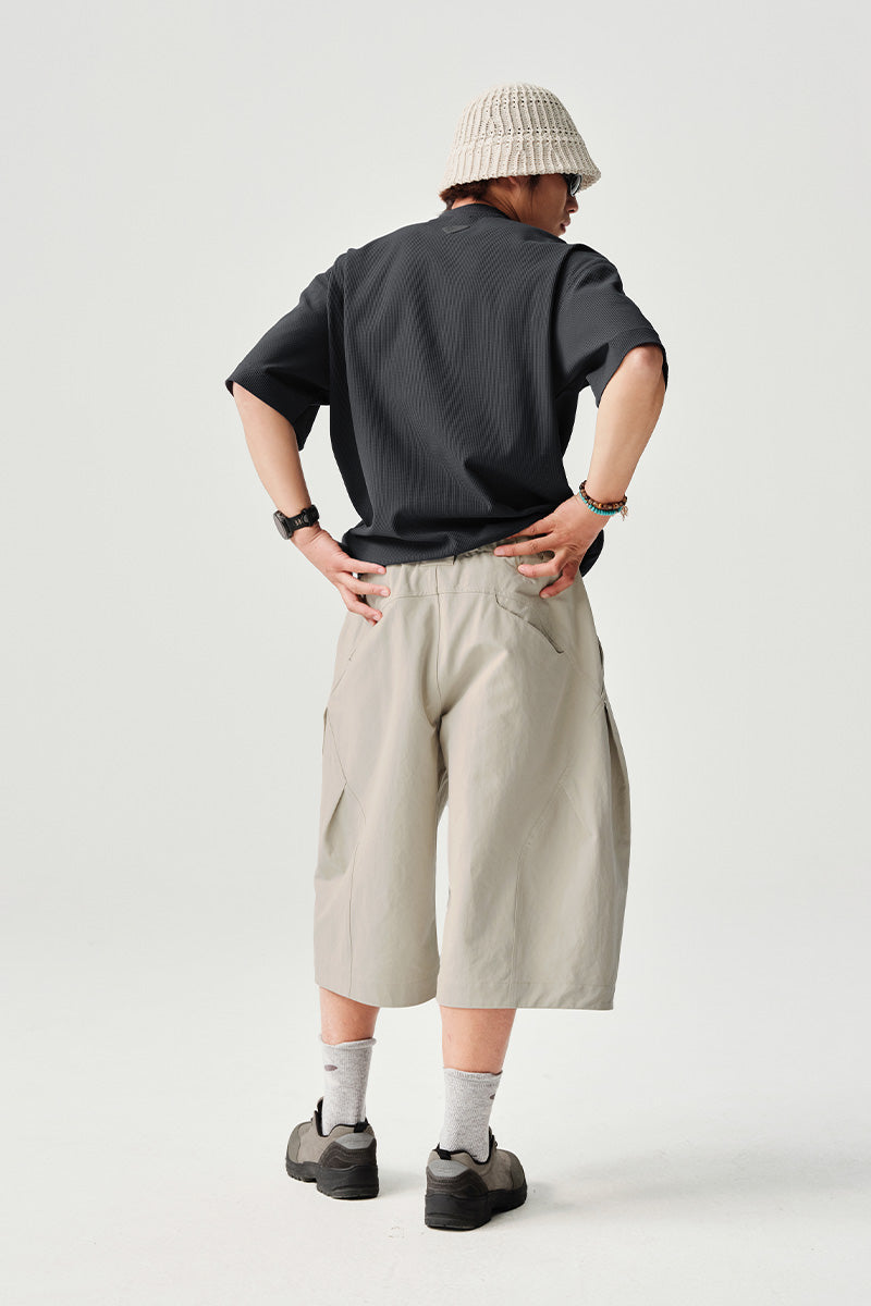 SOLOTEX Waffle Polo Henley Short Sleeve T-Shirt NLBLDXT050
