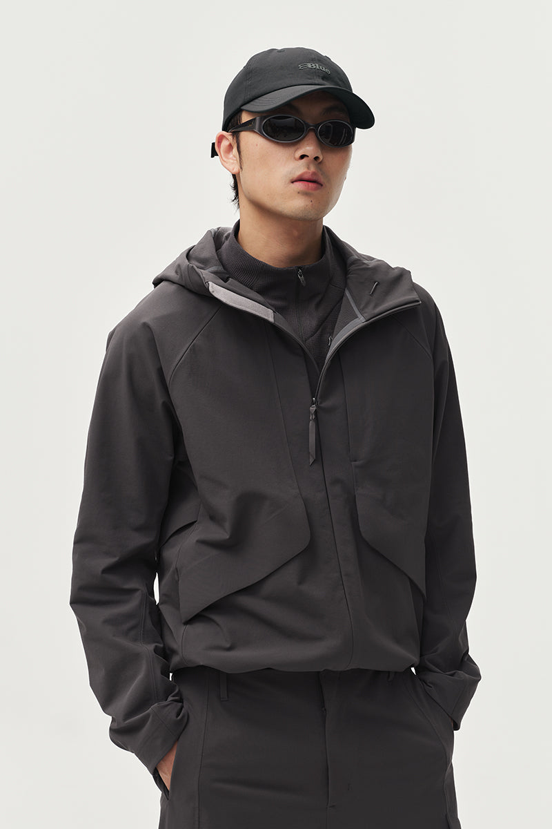 Water-Repellent Outdoor Hooded Jacket NLBLRKC002