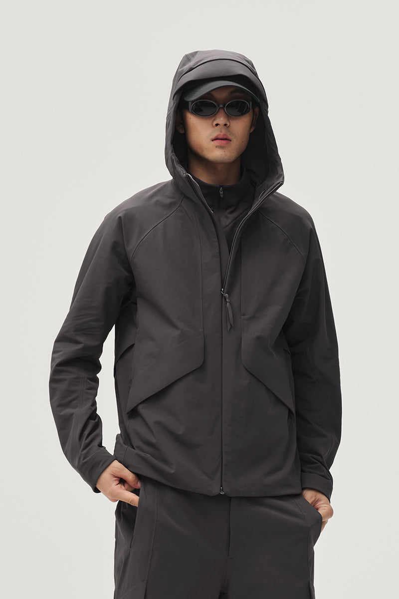 Water-Repellent Outdoor Hooded Jacket NLBLRKC002