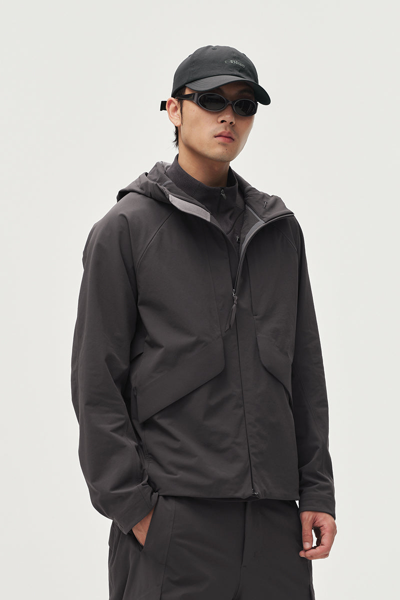 Water-Repellent Outdoor Hooded Jacket NLBLRKC002