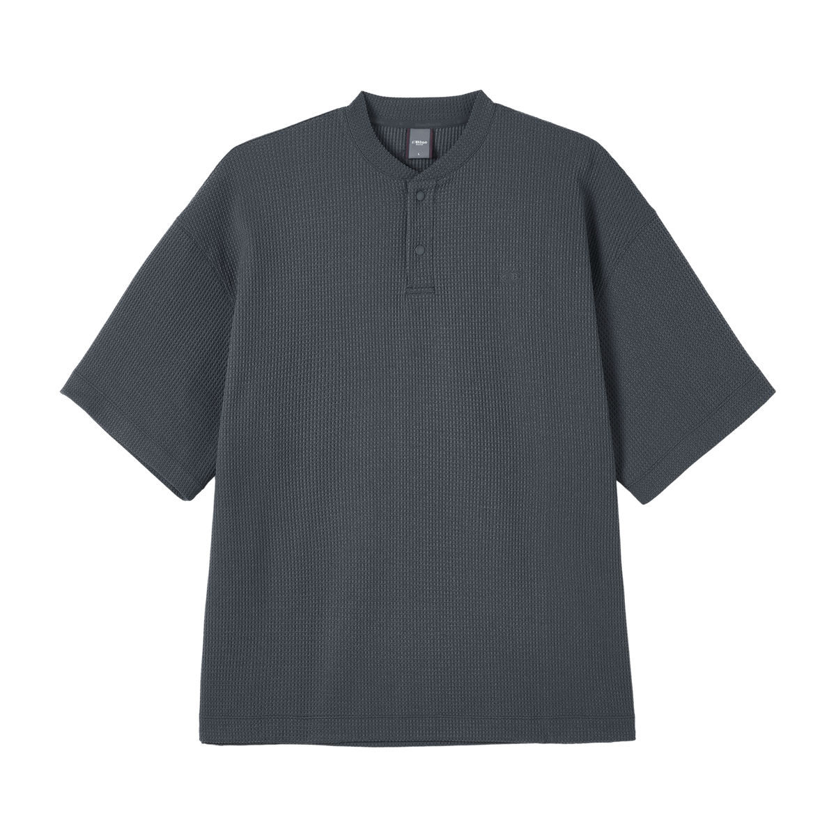 SOLOTEX Waffle Polo Henley Short Sleeve T-Shirt NLBLDXT050