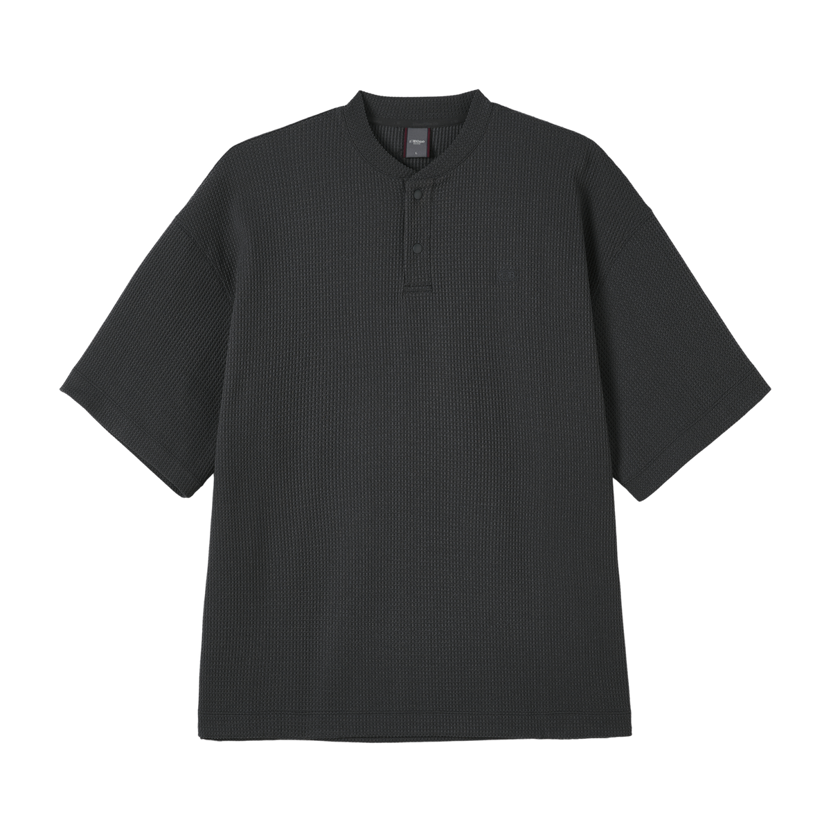 SOLOTEX Waffle Polo Henley Short Sleeve T-Shirt NLBLDXT050