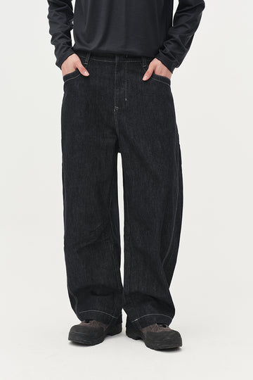 Rigid Denim Casual Pants NLBLACK020