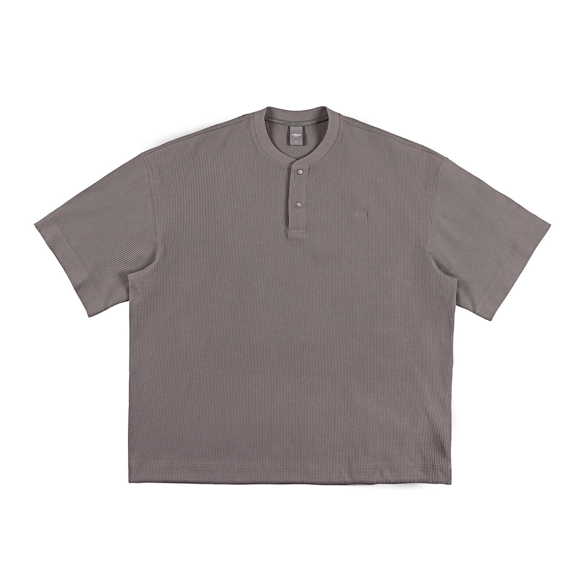 SOLOTEX Waffle Polo Henley Short Sleeve T-Shirt NLBLDXT050