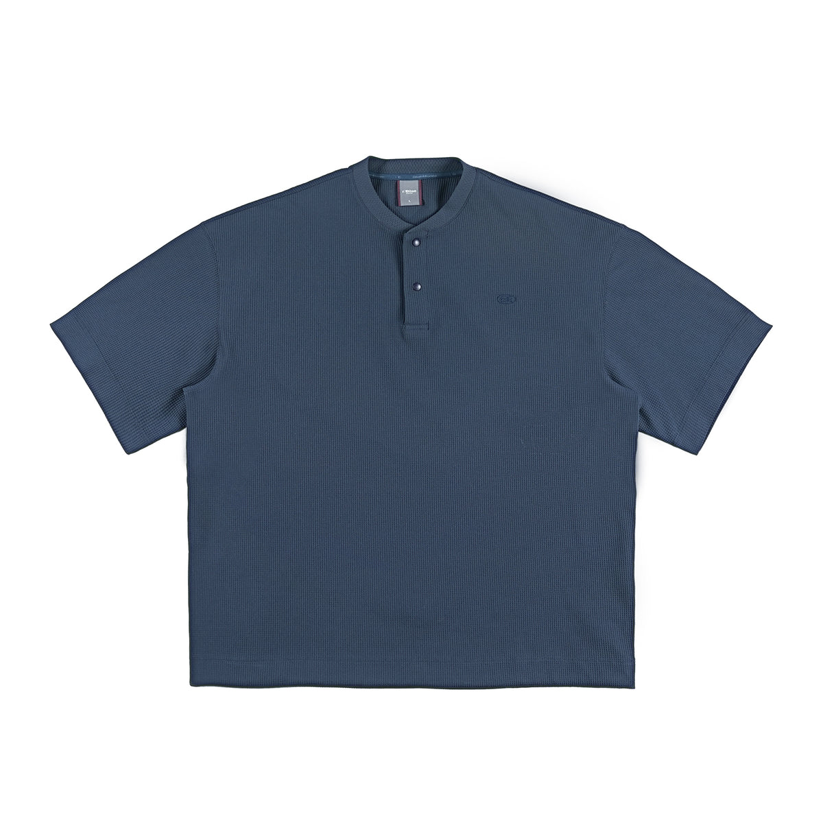 SOLOTEX Waffle Polo Henley Short Sleeve T-Shirt NLBLDXT050