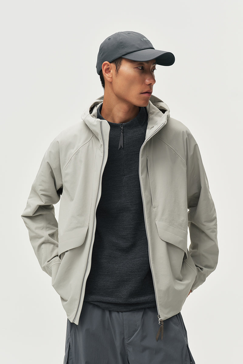 Water-Repellent Outdoor Hooded Jacket NLBLRKC002