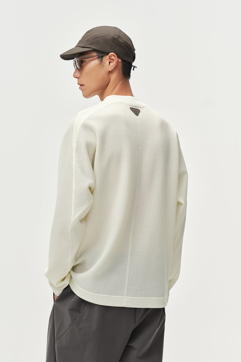 Wool Waffle Long Sleeve Sweatshirt NLBLCTX016