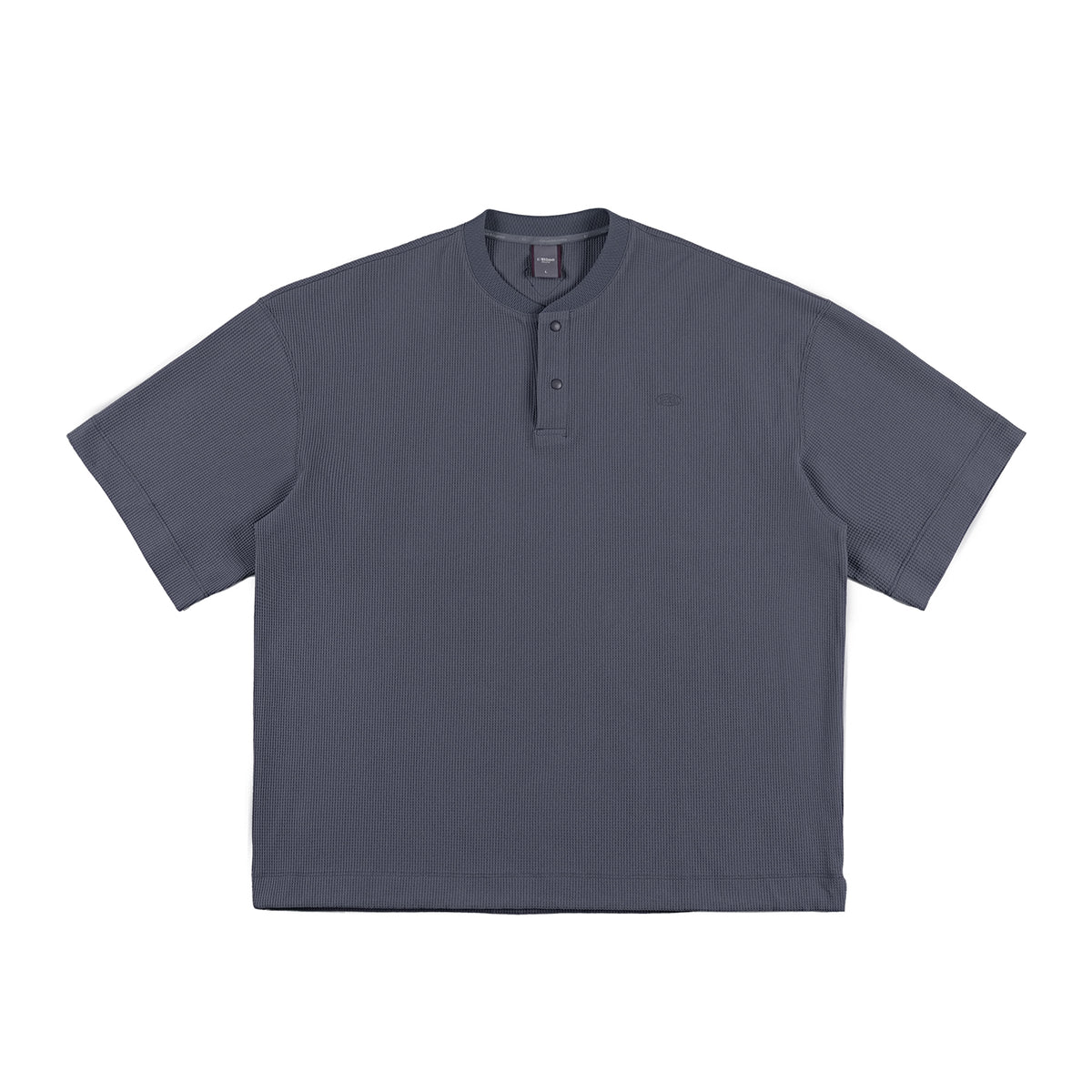 SOLOTEX Waffle Polo Henley Short Sleeve T-Shirt NLBLDXT050