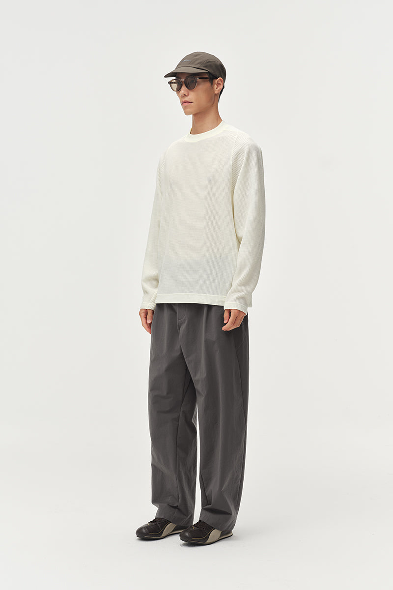 Wool Waffle Long Sleeve Sweatshirt NLBLCTX016