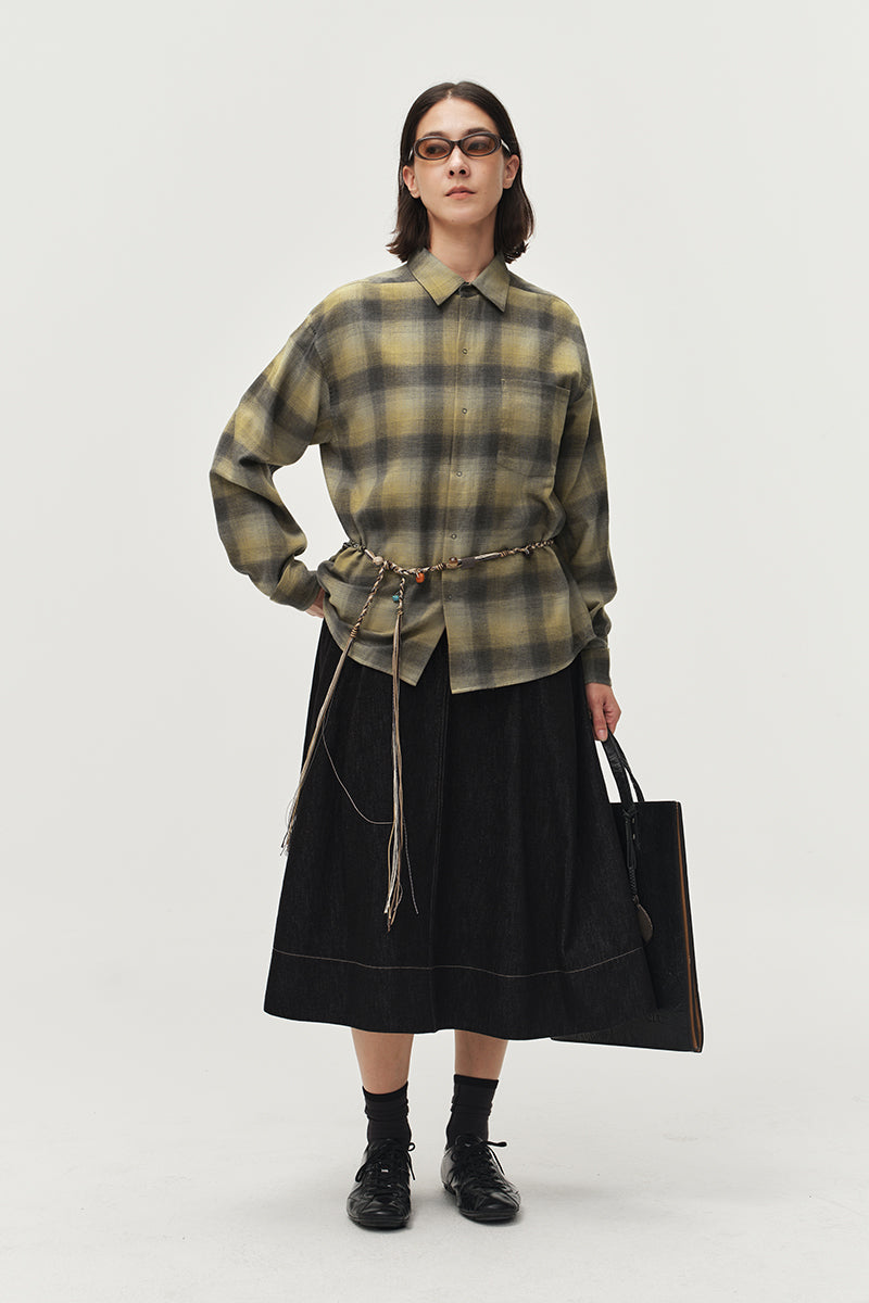 Casual Plaid Long Sleeve Shirt NLBLCCY007
