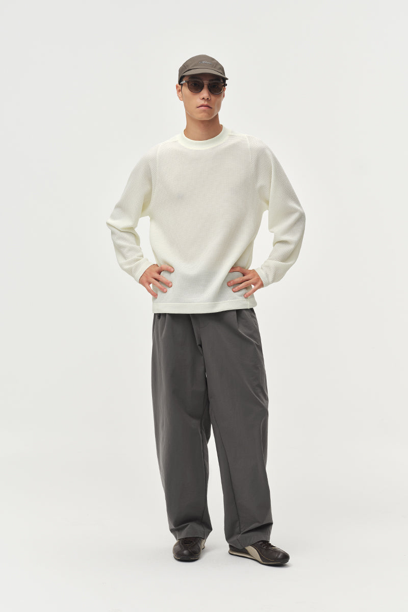 Wool Waffle Long Sleeve Sweatshirt NLBLCTX016