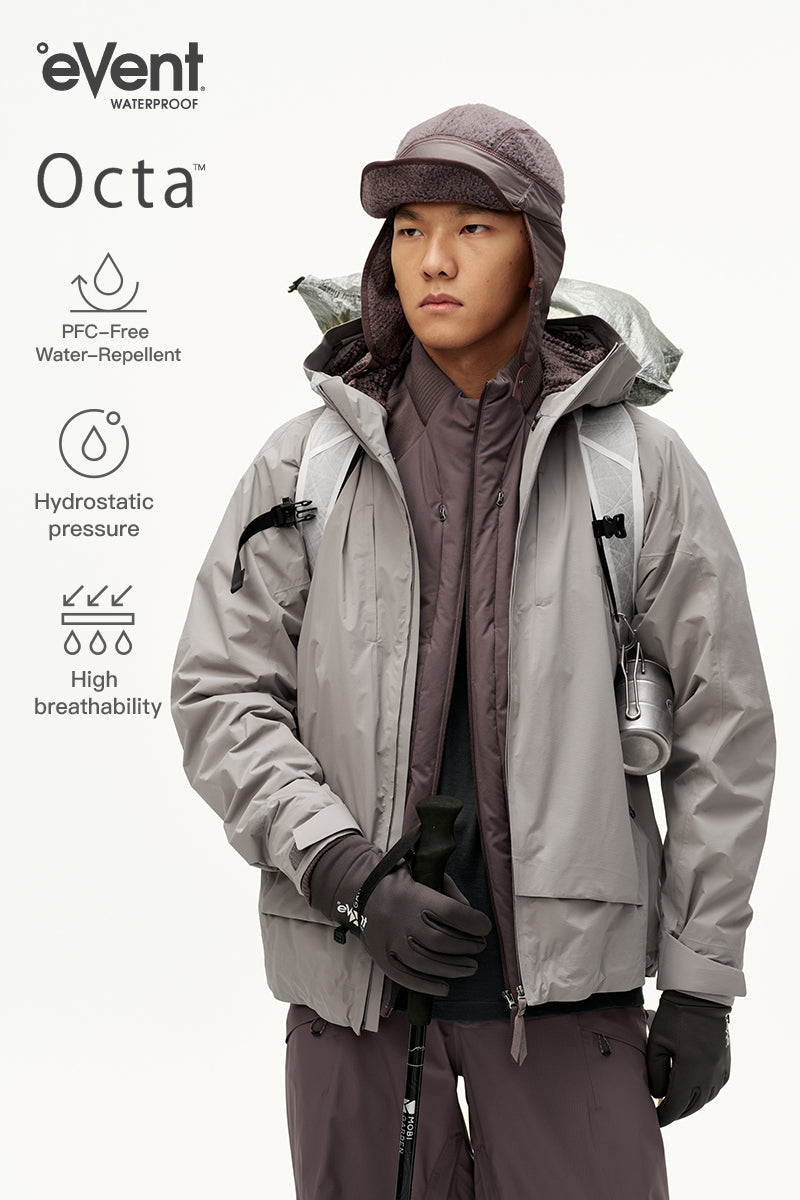 eVent Waterproof and Windproof Fleece Shell Jacket